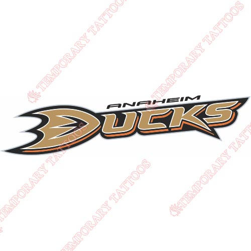 Anaheim Ducks Customize Temporary Tattoos Stickers NO.52